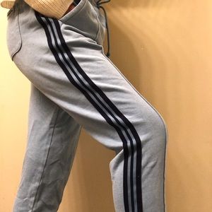 light blue and navy champion sweatpants